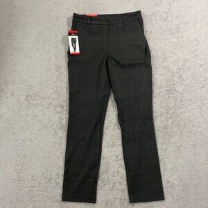 NEW Dalia Womens M Charcoal Narrow Leg Pants W/ Built-In Tummy Control